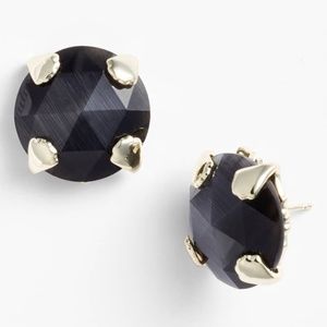 Kendra Scott Black/Gold Hillary Earring Studs